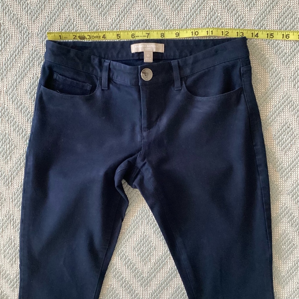 Banana Republic Navy Sloan Pants Size 0 - Picture 7 of 11